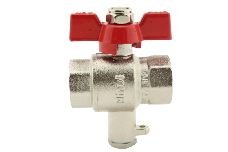 Kugelhahn für Temperaturfühler direkttauchend